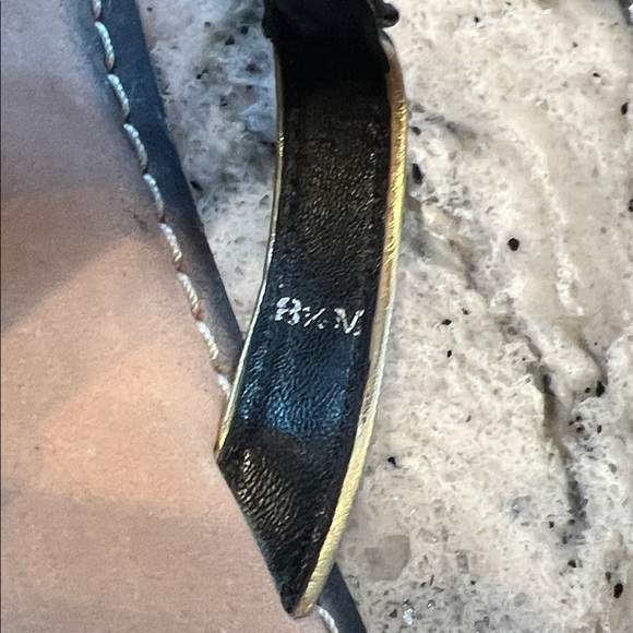 J.Renee Black Sandals with Teal and Green Embellishments - Picture 7 of 8